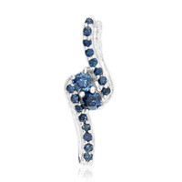 Pendentif en argent et Diamant bleu I3