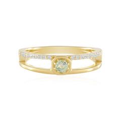 Bague en argent et Emeraude de Russie