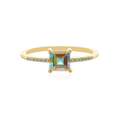 Bague en argent et Topaze Rayon de Lune