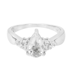 Bague en argent et Goshénite