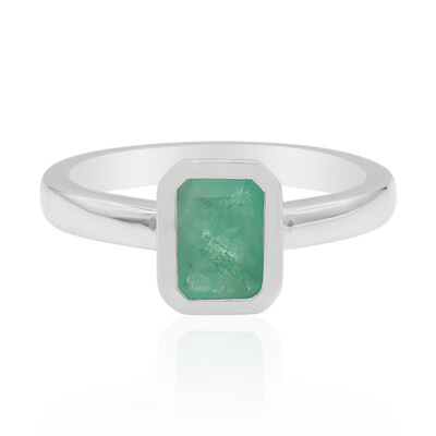 Bague en argent et Emeraude de Zambie