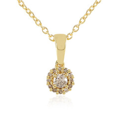 Collier en argent et Diamant champagne I3