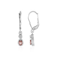 Boucles d'oreilles en argent et Grenat de Malaya