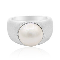 Bague en argent et Perle de Mabé (TPC)
