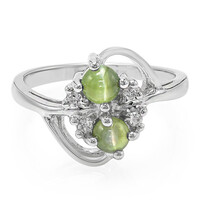 Bague en argent et Alexandrite œil-de-chat