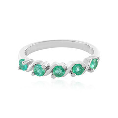 Bague en argent et Emeraude de Zambie