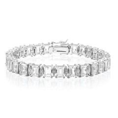 Bracelet en argent et Topaze blanche