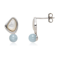 Boucles d'oreilles en argent et Nacre