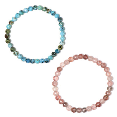 Bracelet et Quartz Fraise