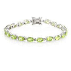 Bracelet en argent et Péridot