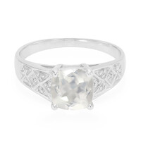 Bague en argent et Quartz Lune glacée