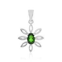 Pendentif en argent et Diopside de Russie