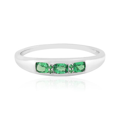Bague en argent et Grenat Tsavorite