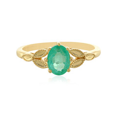 Bague en argent et Emeraude de Russie