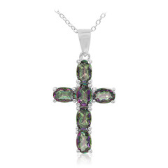 Collier en argent et Quartz mystique