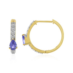 Boucles d'oreilles en argent et Tanzanite AAA