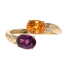 Bague en or et Grenat Rhodolite (CIRARI)