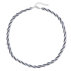 Collier en argent et Saphir bleu