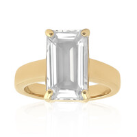 Bague en argent et Topaze blanche