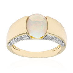 Bague en or et Opale Welo