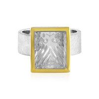 Bague en argent et Quartz blanc