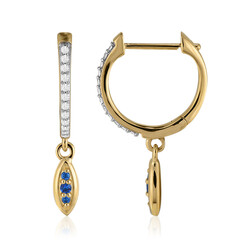 Boucles d'oreilles en or et Haüyne