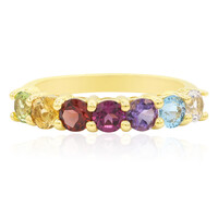 Bague en argent et Grenat du Mozambique