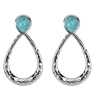 Boucles d'oreilles en argent et Turquoise