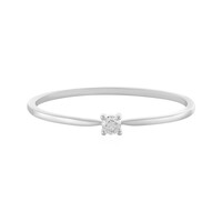 Bague en platine et Diamant SI1 (H)