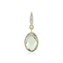 Pendentif en or et Améthyste verte