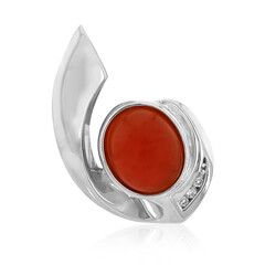 Pendentif en argent et Agate rouge