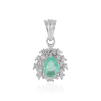 Pendentif en argent et Emeraude de Colombie