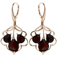 Boucles d'oreilles en argent et Ambre baltique