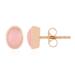 Boucles d'oreilles en argent et Opale rose
