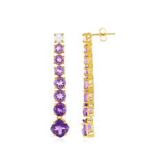 Boucles d'oreilles en argent et Améthyste de Sibérie