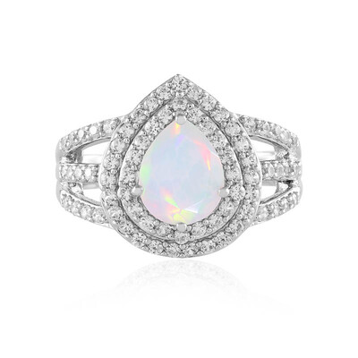 Bague en argent et Opale Welo