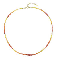 Collier en argent et Saphir rouge du soir