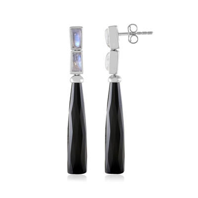 Boucles d'oreilles en argent et Onyx noir (KM by Juwelo)