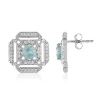 Boucles d'oreilles en argent et Zircon de Ratanakiri