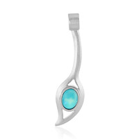 Pendentif en argent et Opale bleue d'Éthiopie