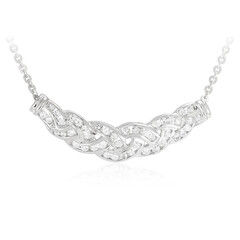 Collier en argent et Topaze blanche