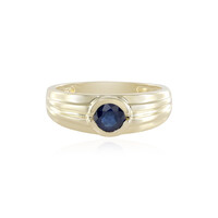 Bague en or et Saphir bleu
