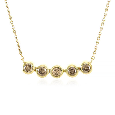 Collier en or et Diamant Champagne PK