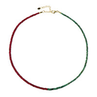 Collier en argent et Rubis de Madagascar