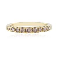 Bague en or et Diamant champagne SI1