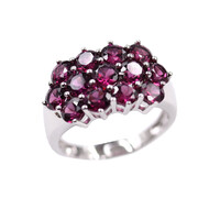 Bague en argent et Grenat de Tocantin