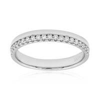 Bague en platine et Diamant SI2 (G)