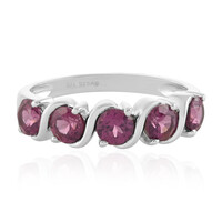 Bague en argent et Grenat Rhodolite