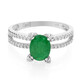Bague en argent et Emeraude de Bahia