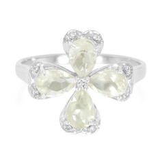 Bague en argent et Orthose